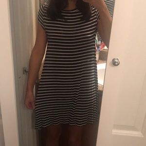 Billabong navy and white t shirt dress